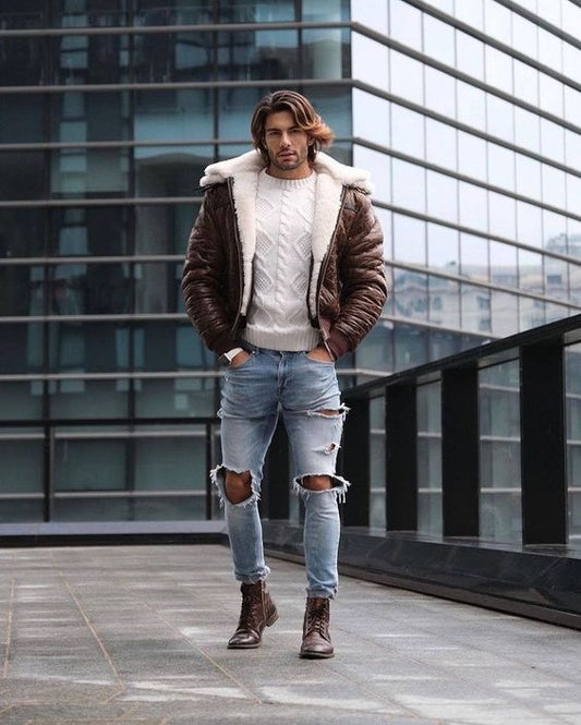 From Bombers to Bikers  Different Styles of Shearling Leather Jackets