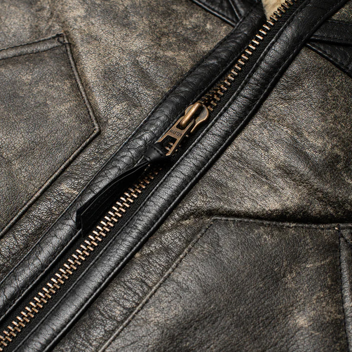 Sherpa Jacket for men in sheepskin leather