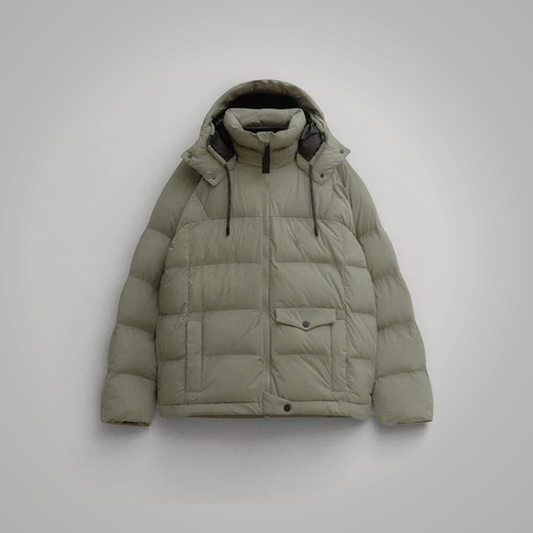 New Men Puffer Jacket Compact stretch nylon for warmth and comfort with a water resistant finish