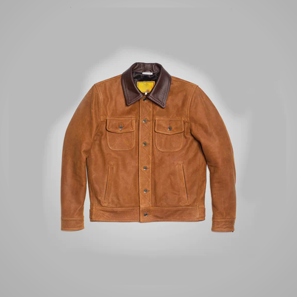 bison leather jacket
