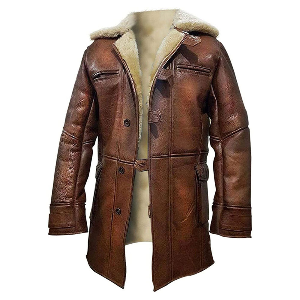 leather shearling coat