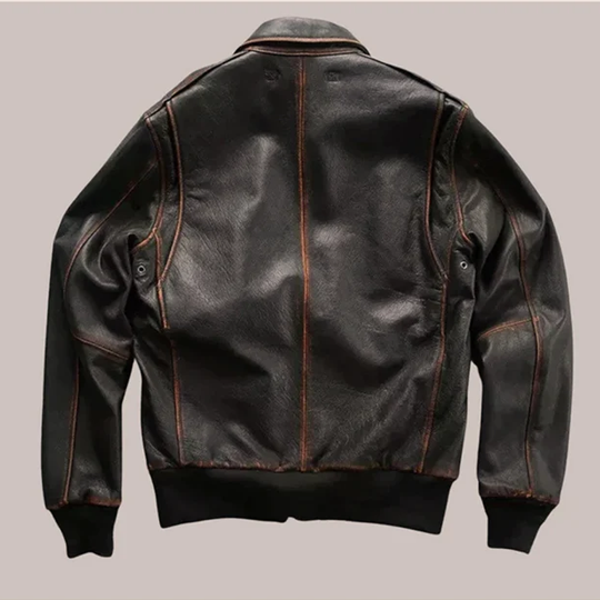 aviator leather jacket