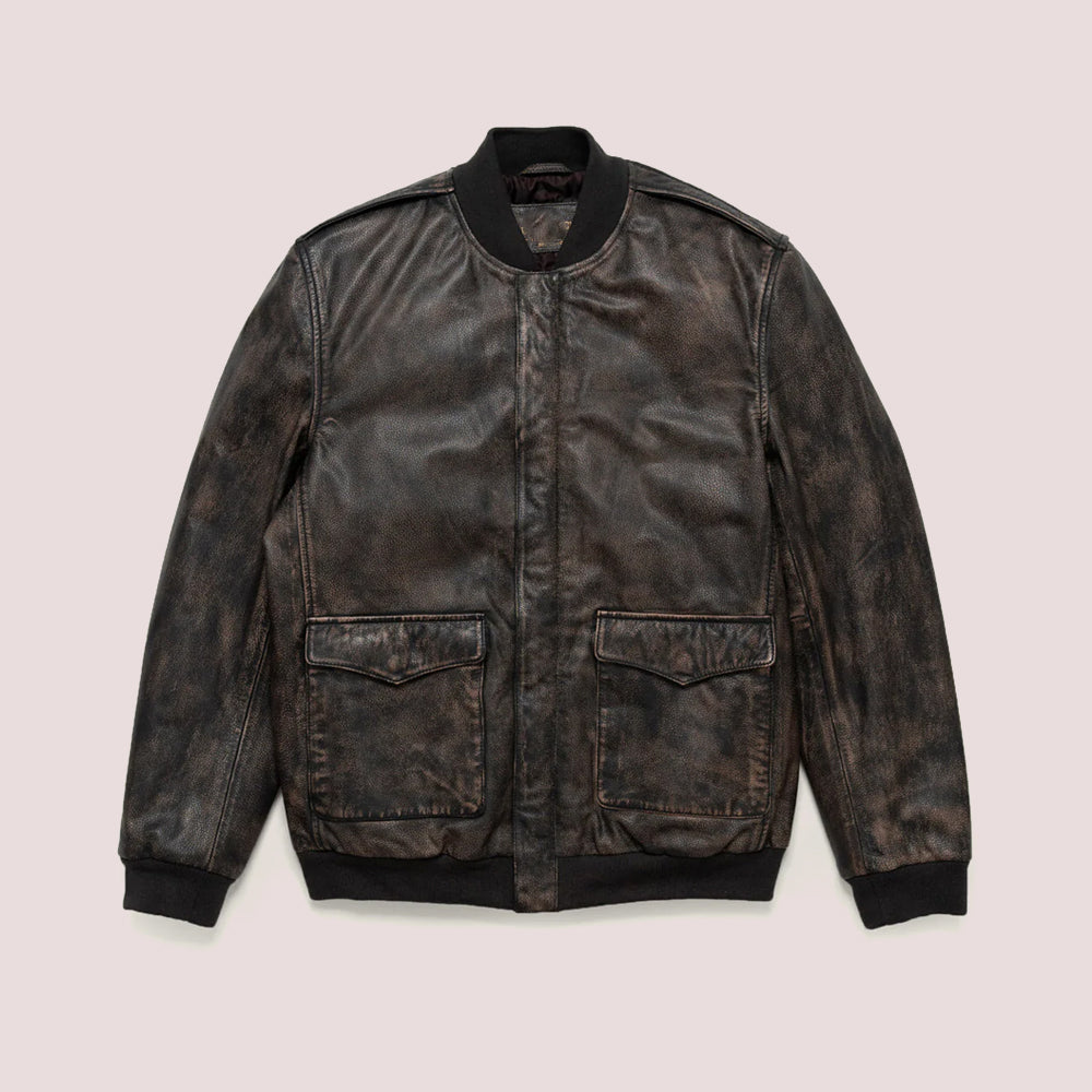 Leather jacket | distressed jacket