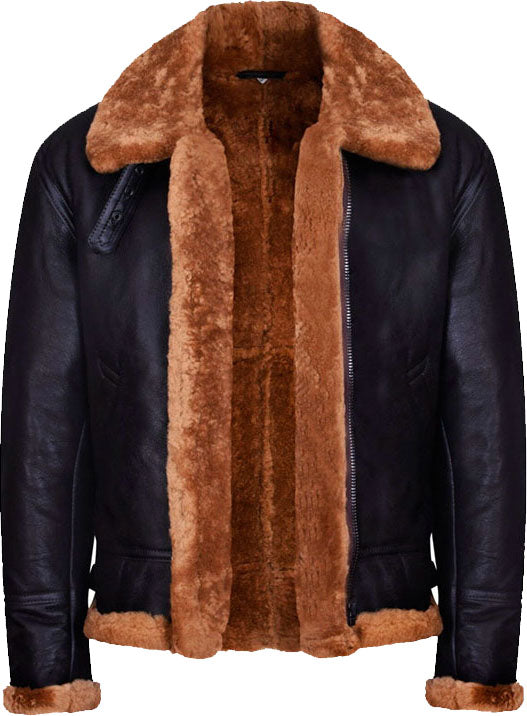 Black jacket | fur jacket | brown fur jacket