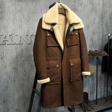 Men’s Shearling Coat Men’s Fur Parka. Imports Wool From Australia Shee