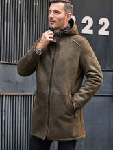 Jacket Long Trench Coat Removable Hooded Fur Outwear Warmest Winter Ov